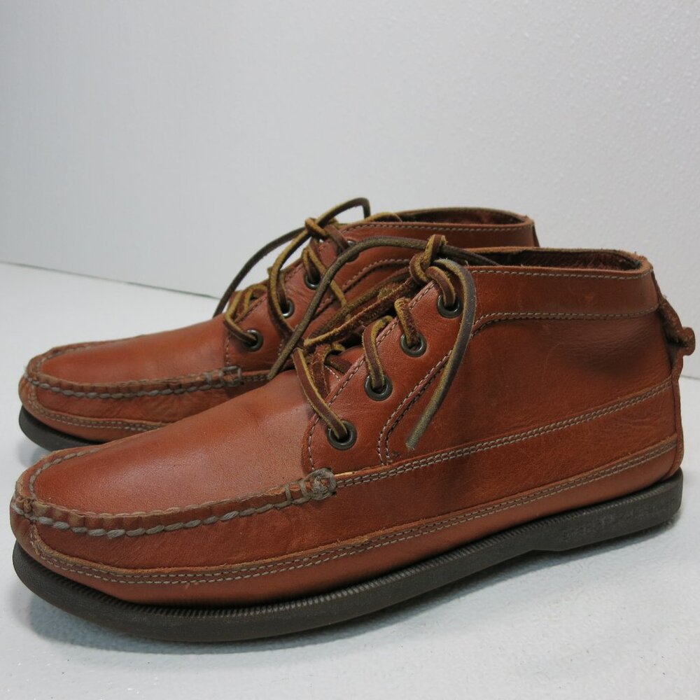Sperry Top-Sider Nubuck Leather Boat Deck Boots Shoes Men's Footwear Shoe's 8 M